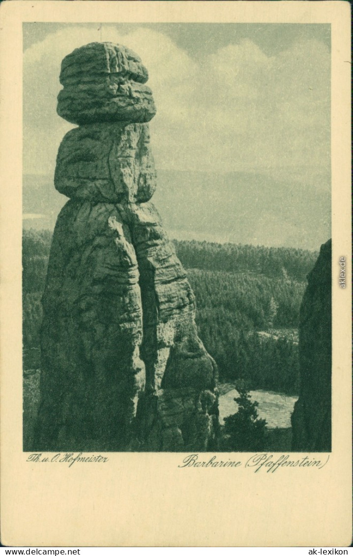 Pfaffendorf-Königstein (Sächsische Schweiz) Barbarine Pfaffenstein 1928 - Koenigstein (Saechs. Schw.)