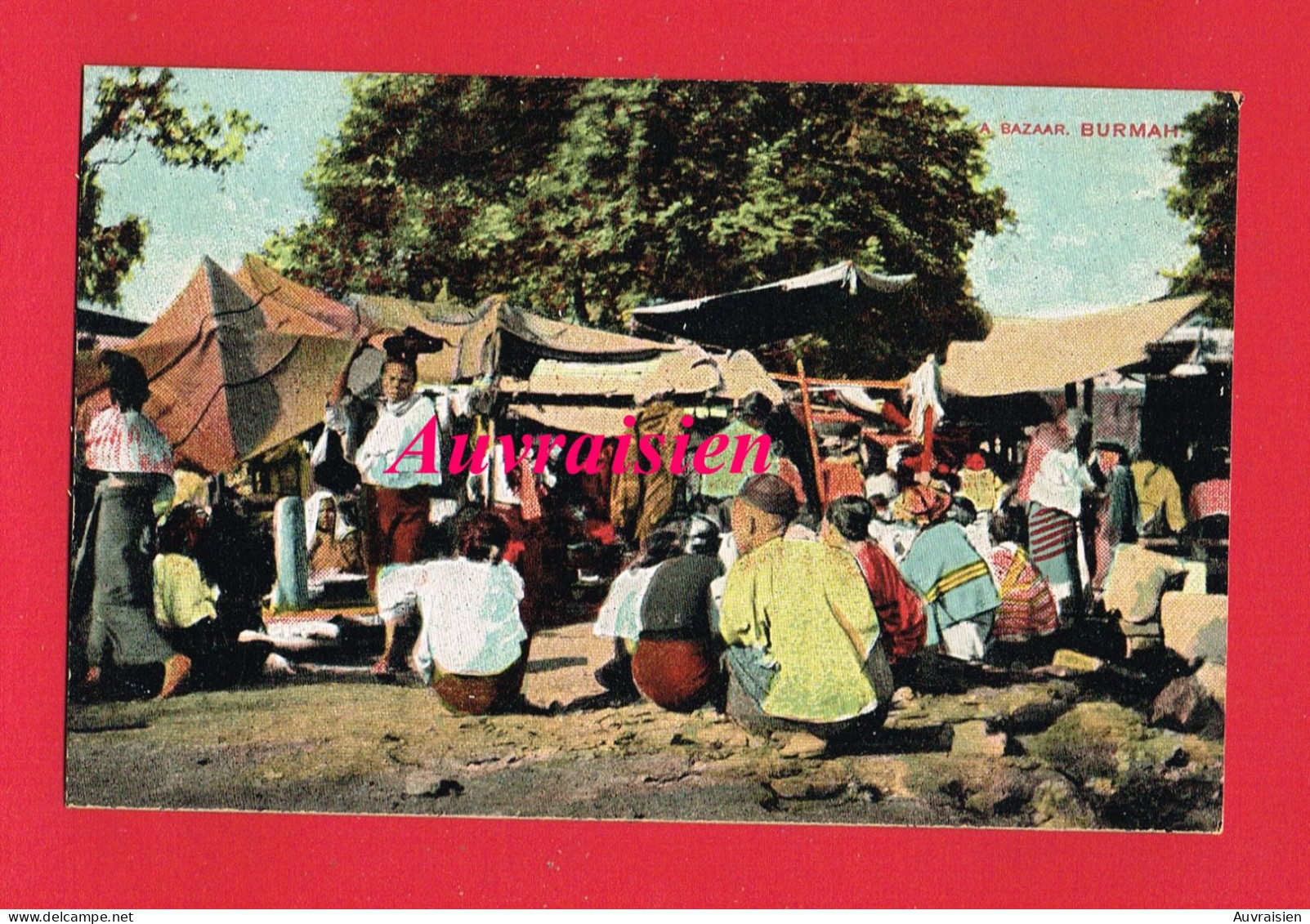 Asie ... Format  8.5 Cm X 13.3 Cm Myanmar (Burma) Birmanie Bazaar BURMAH - Myanmar (Burma)