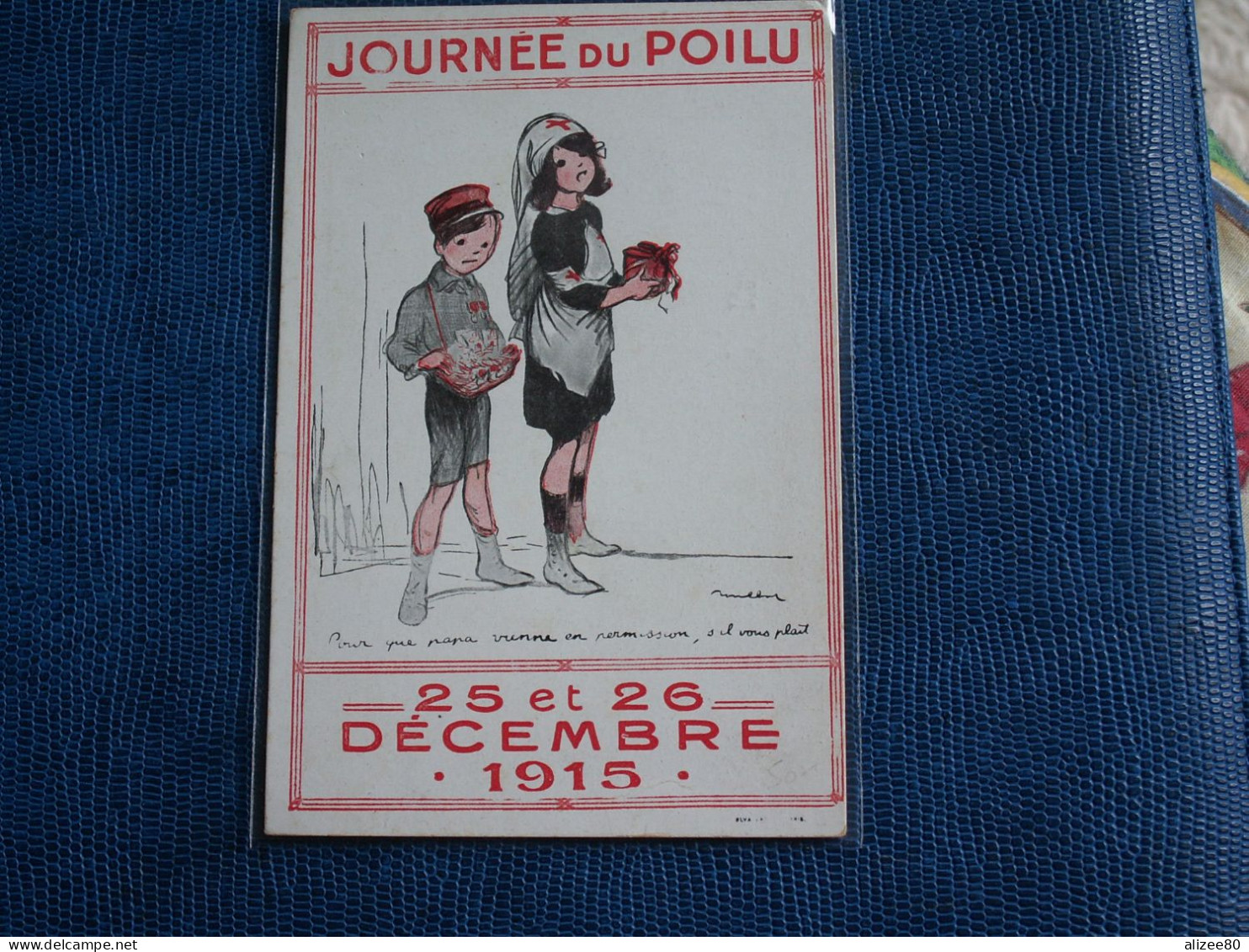 JOLIE  CPA  POULBOTS  //  JOURNEE  DU  POILU  écrite - Poulbot, F.