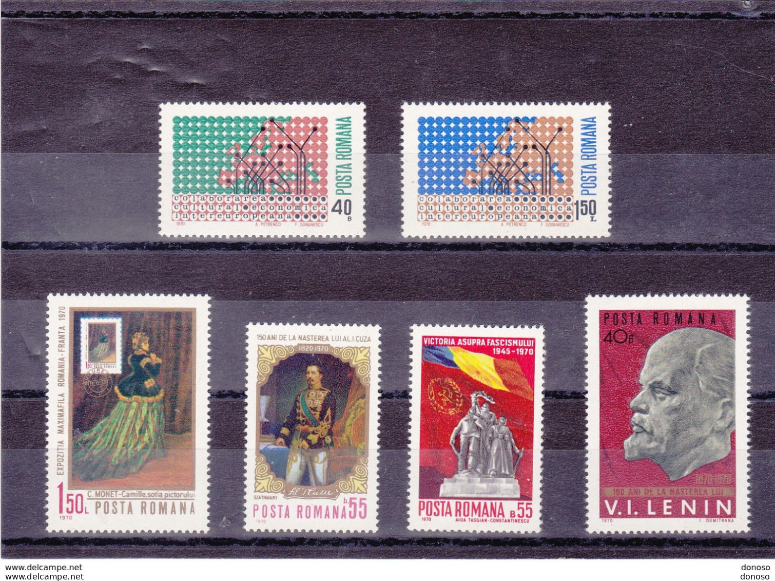 ROUMANIE 1970 Yvert 2531-2536, Michel 2832-2837 NEUF** MNH Cote 7,20 Euros - Unused Stamps