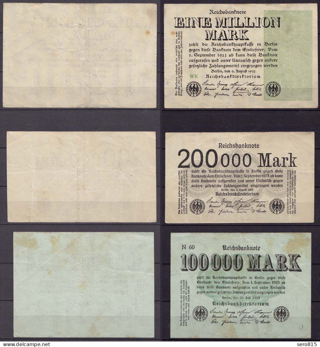 Germany - 3 Pieces German Reichsbanknotes Infla   (cb177 - Sonstige & Ohne Zuordnung