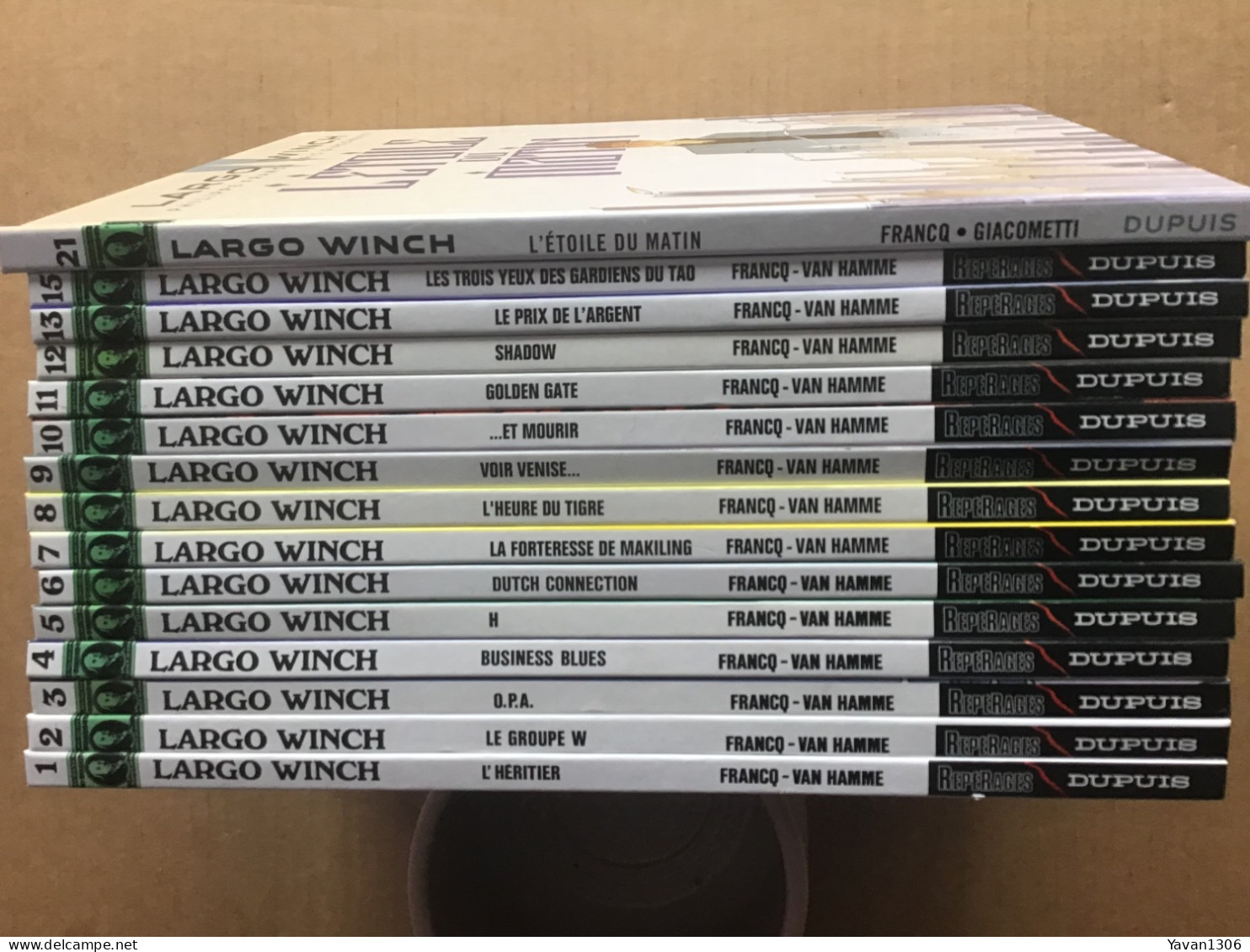 Largo Winch N° 1 à 13 + 15 + 21 //// 15 BD - Wholesale, Bulk Lots