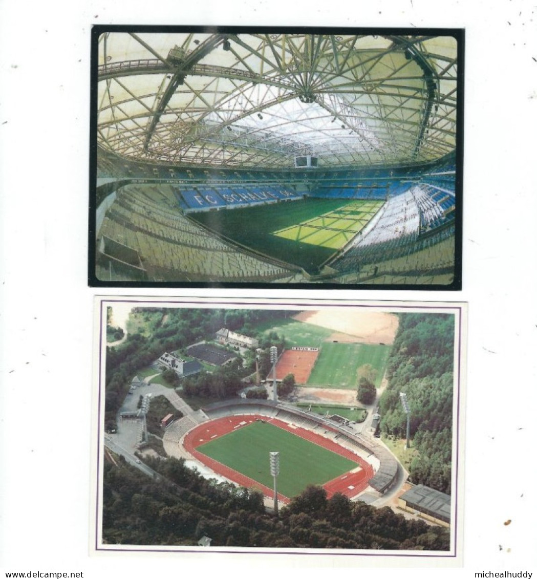 2 POSTCARDS WORLD STADIUMS  GERMANY  GELSENKIRCHEN/ AUE/SA - Stades
