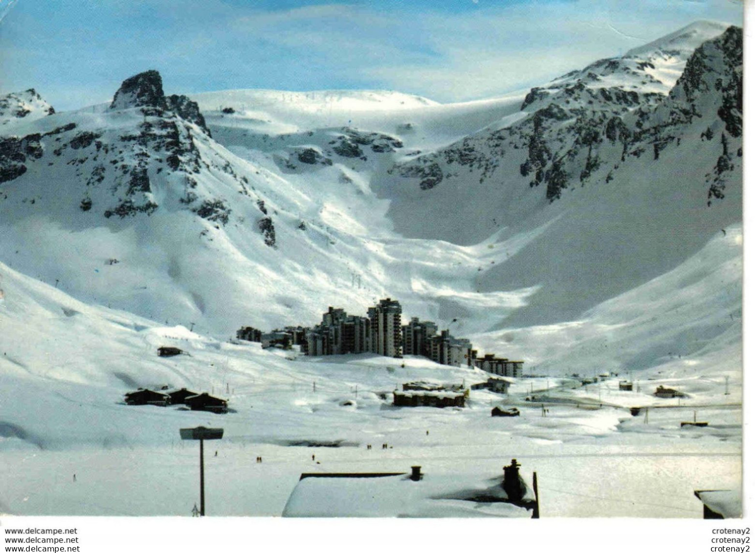 73 TIGNES Vers Val D'Isère N°73 P 27 Le Val Claret Chalets Du Golf La Grande Motte VOIR DOS Et Flamme De Tignes En 1982 - Val D'Isere