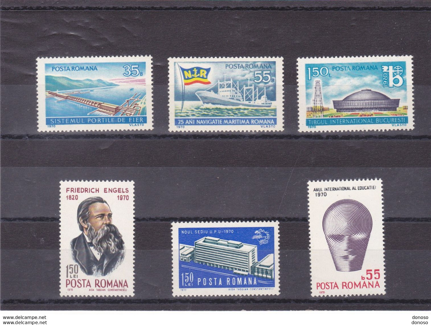 ROUMANIE 1970 Yvert 2549-2552 + 2559-2560, Michel 2864-2867 + 2874-2875 NEUF** MNH Cote 5,50 Euros - Unused Stamps