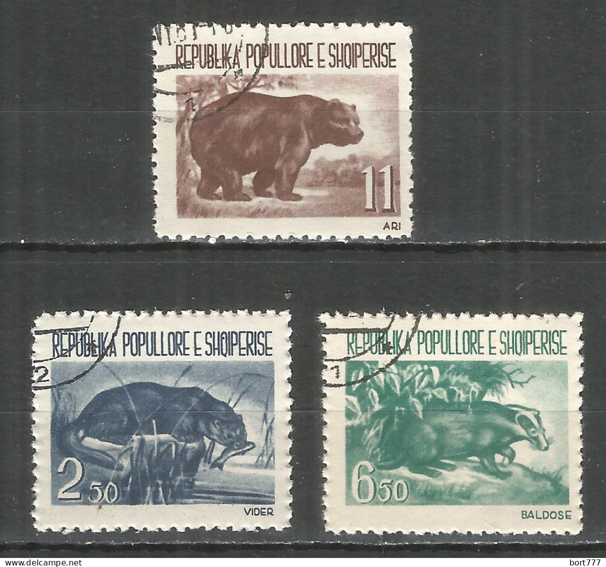ALBANIA 1961 Used Stamps Mi.# 627-629 - Albanië