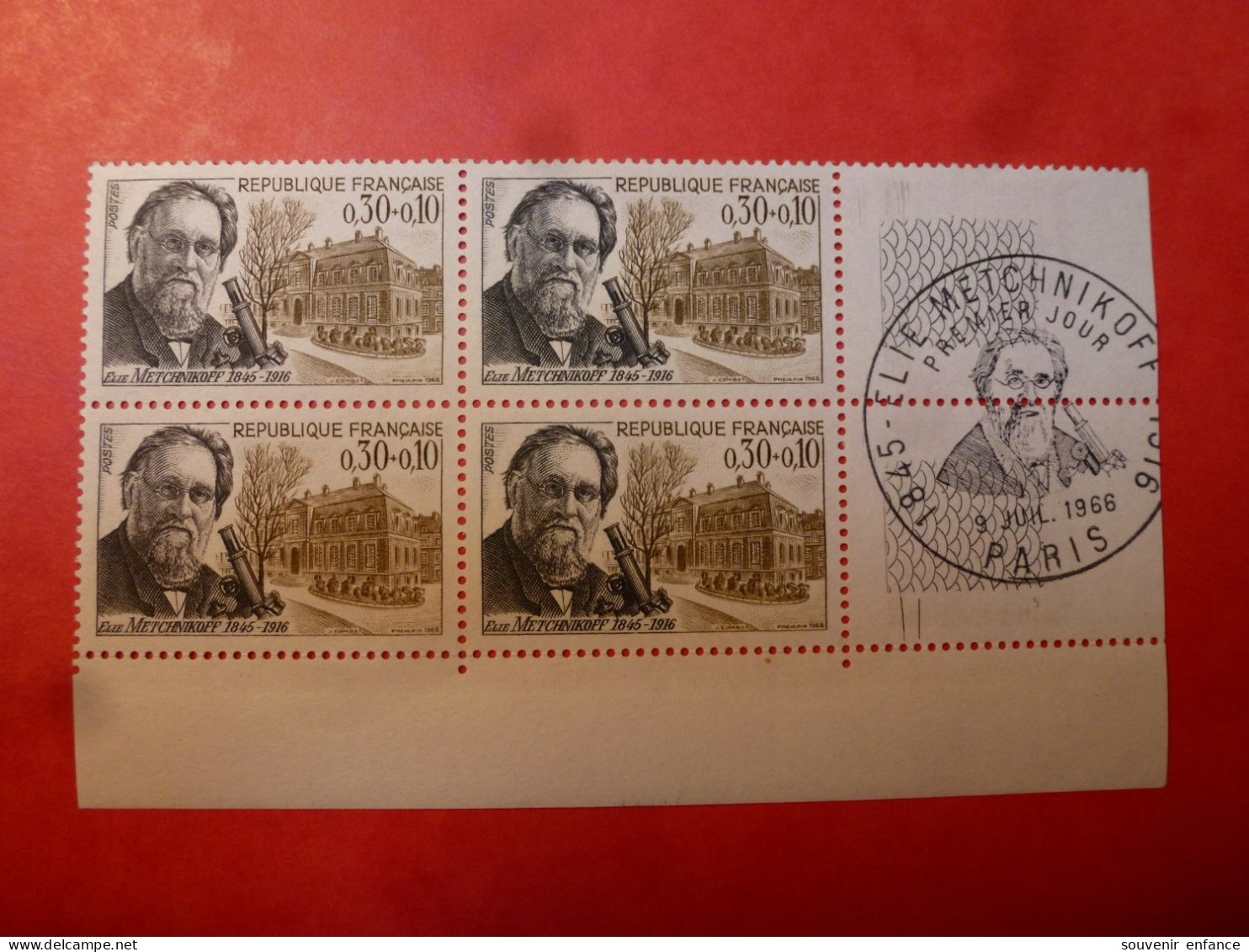 1966 - Neuf  ** / MNH Bloc De 4 Premier Jour 1474 Elie Metchnikoff - Nuovi