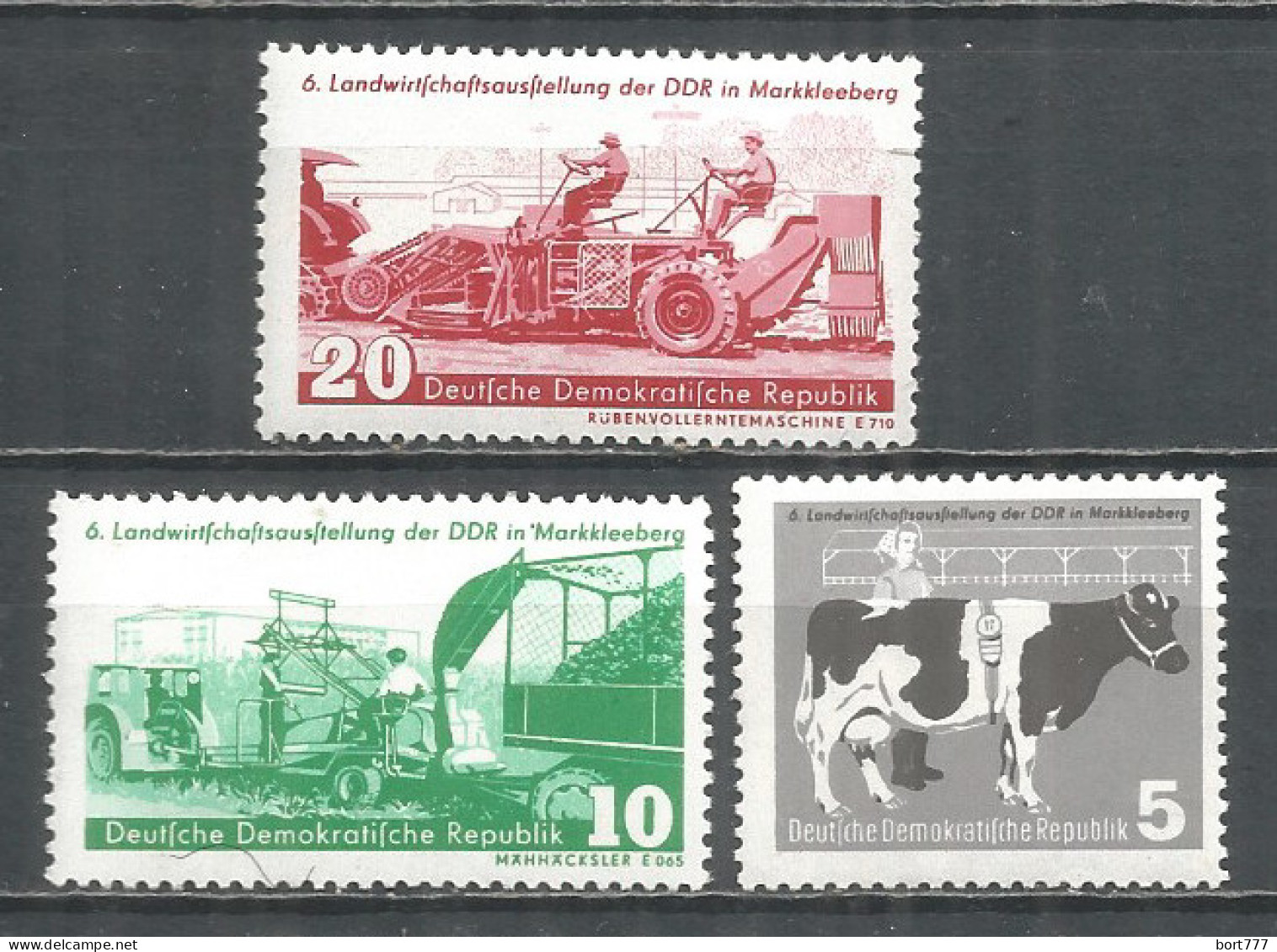 Germany DDR 1958 Year MNH(**) Mi.# 628-30 - Ungebraucht