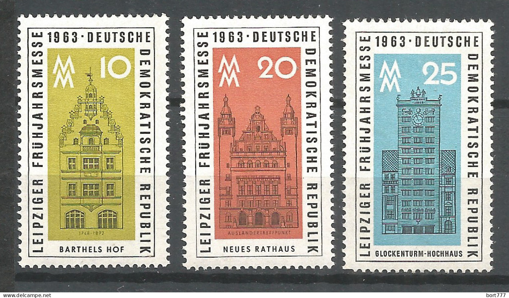 Germany DDR 1963 Year MNH(**) Mi.# 947-49 - Neufs