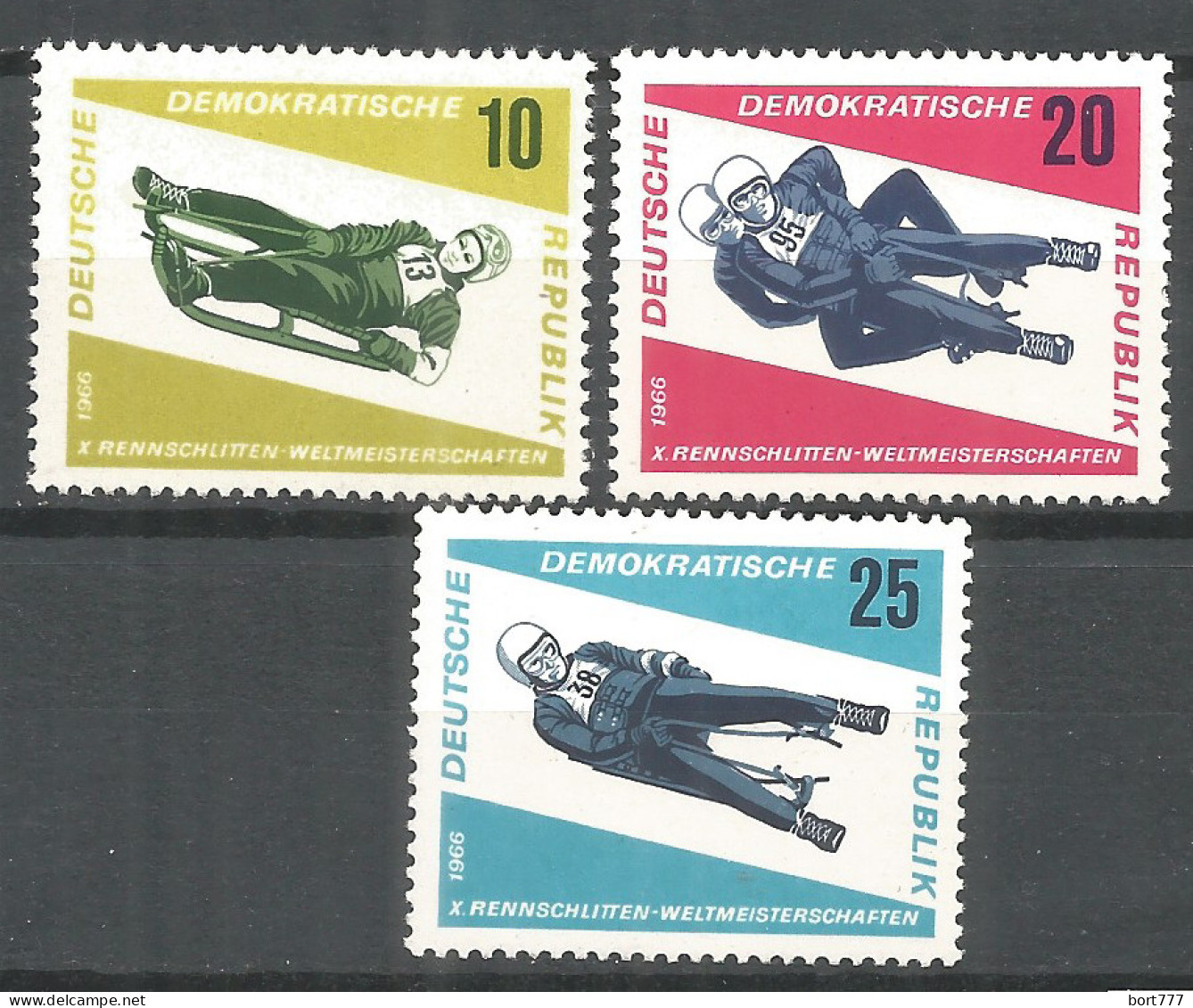 Germany DDR 1966 Year MNH(**) Mi.# 1156-58 - Neufs