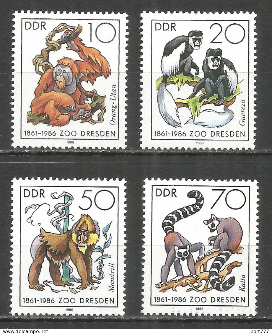 Germany DDR 1986 Year MNH(**) Mi.# 3019-22  - Unused Stamps