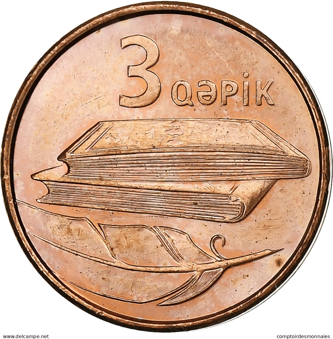Monnaie, Azerbaïdjan, 3 Qapik, Undated (2006), SUP, Cuivre Plaqué Acier, KM:40 - Azerbaiyán