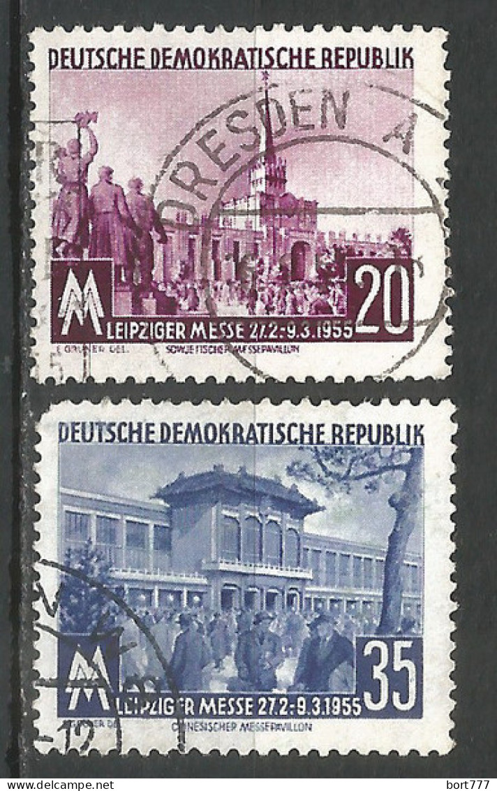 Germany DDR 1955 Year Used Stamps Mi.# 447-448 - Oblitérés