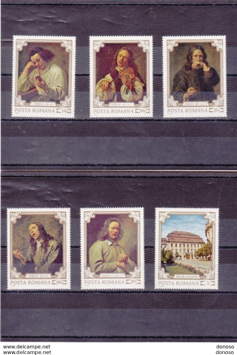 ROUMANIE 1970 PEINTURES Yvert 2580-2585 , Michel 2897-2902 NEUF** MNH Cote 4,50 Euros - Unused Stamps
