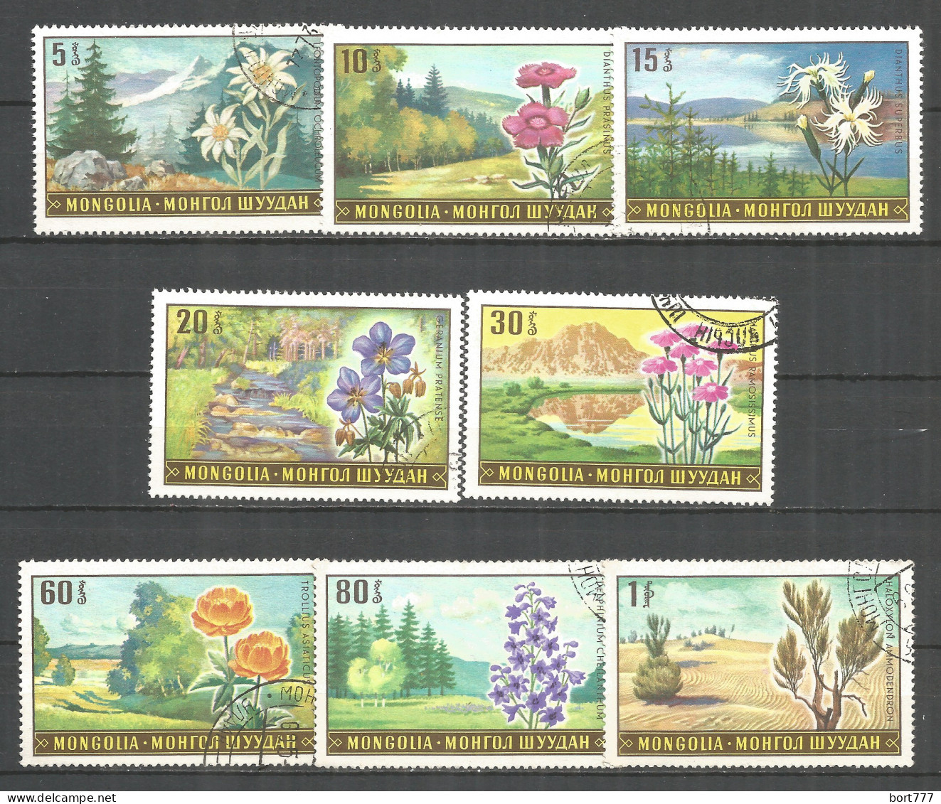 Mongolia 1969 Used Stamps CTO Flowers - Mongolie