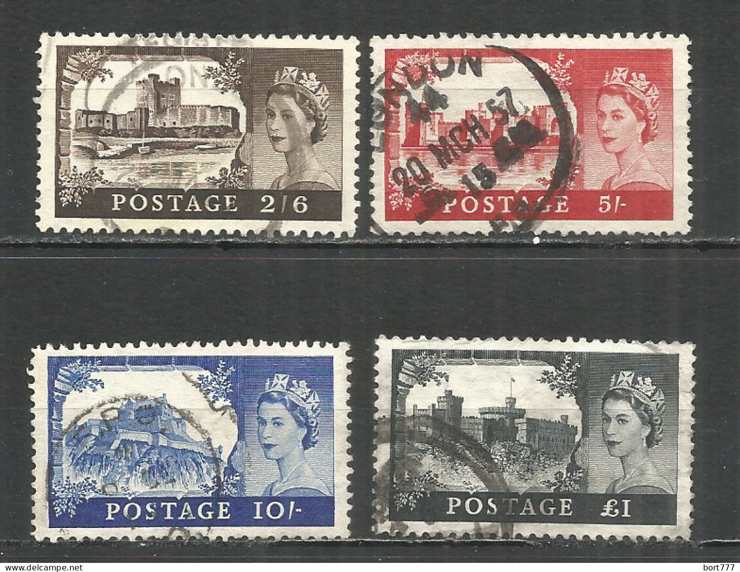 Great Britain 1955 Year Used Stamps  - Usati