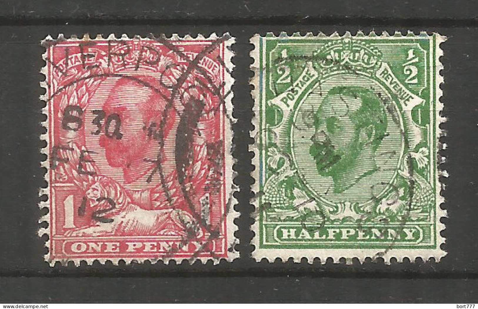 Great Britain 1911 Year Used Stamps Set - Usados