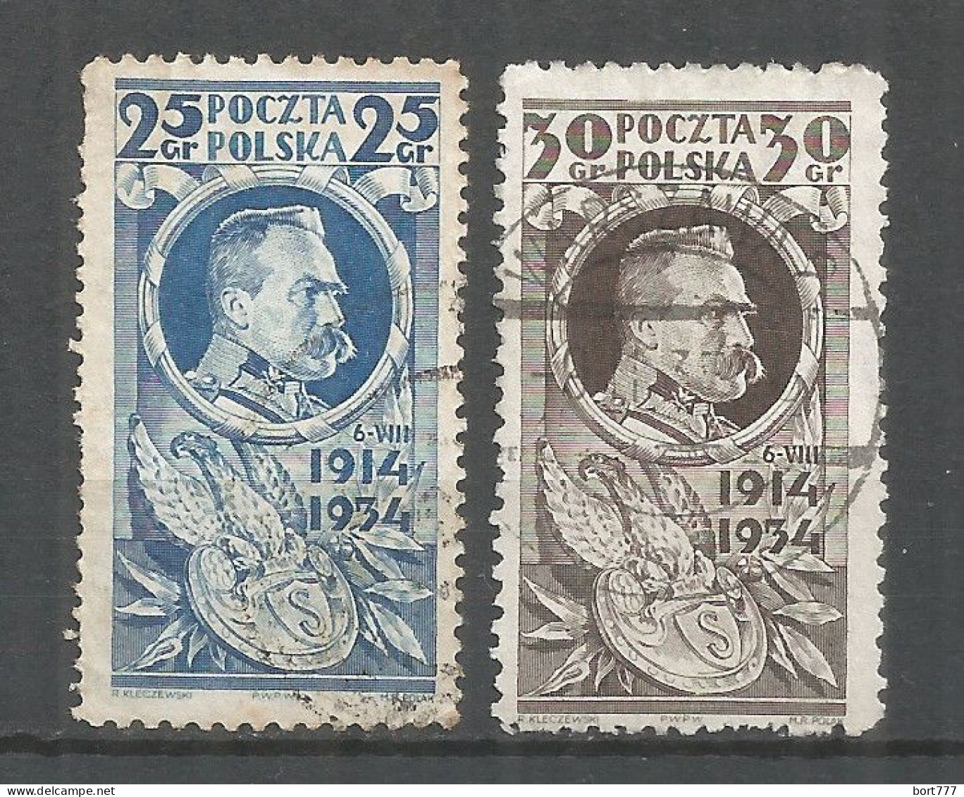 Poland 1934 Year , Used Stamps Michel # 287-88 - Gebraucht