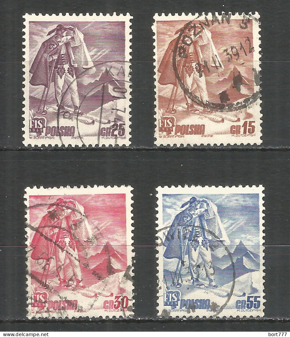 Poland 1939 Year , Used Stamps  Michel # 351-354 - Oblitérés