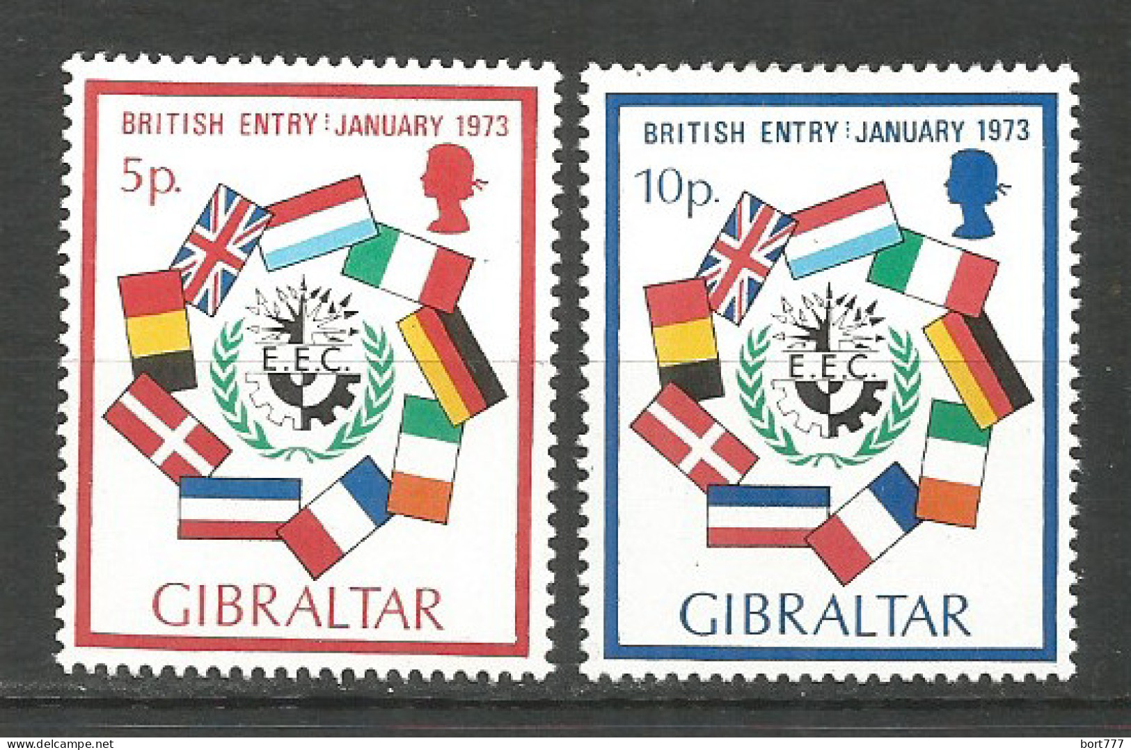 Gibraltar 1973 Mint MNH(**) Set  - Gibraltar