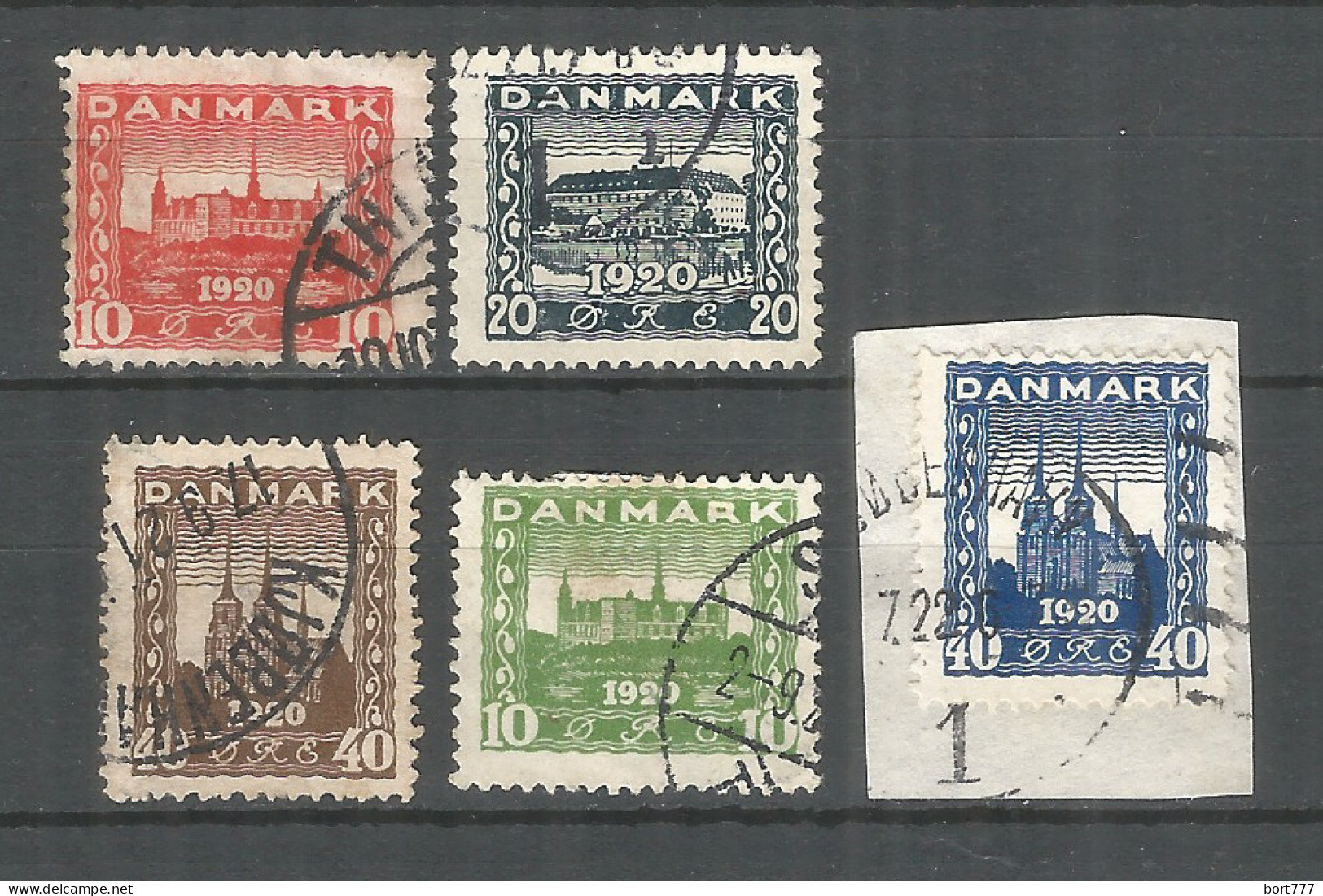 Denmark 1920 -21 Years Used Stamps 2 Sets - Usati