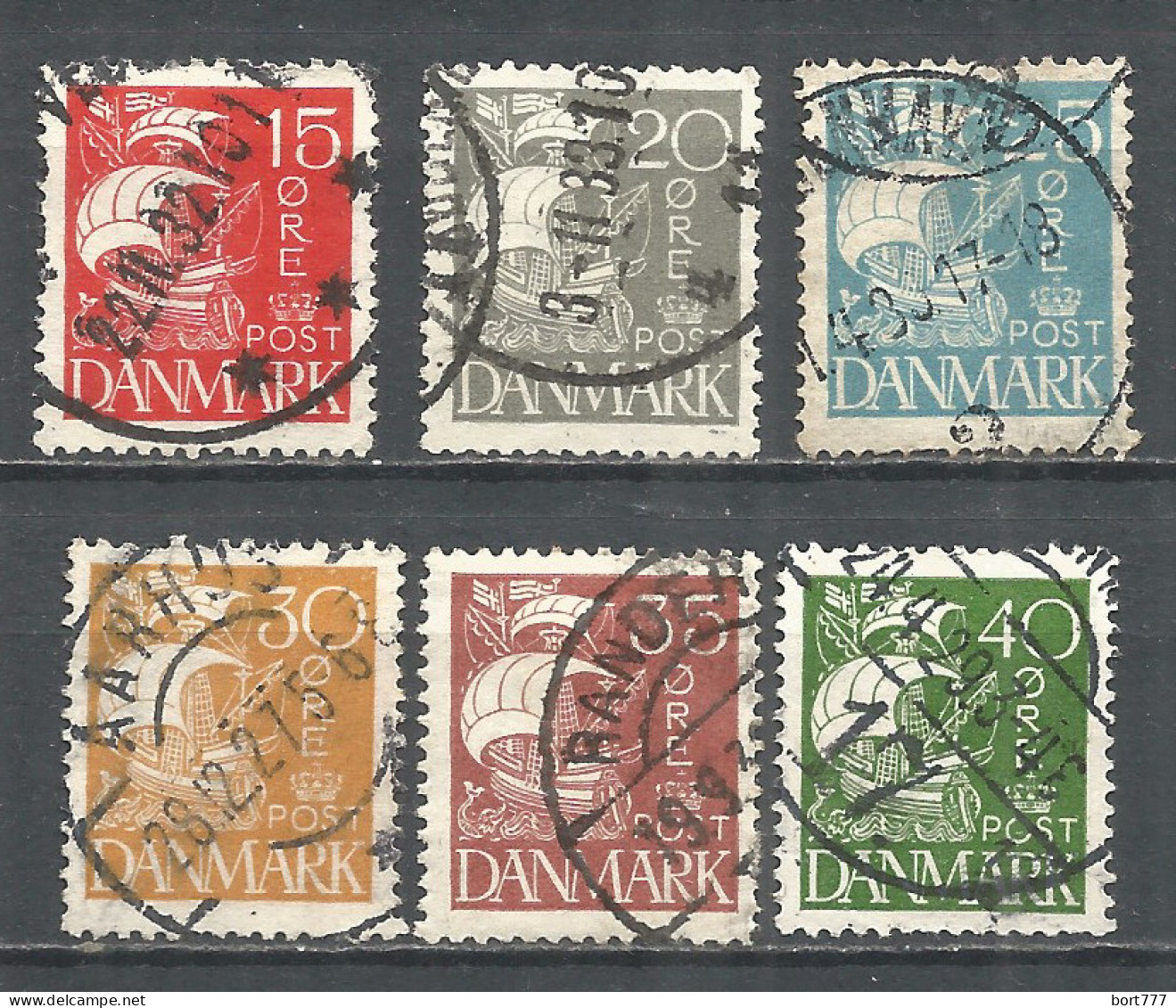 Denmark 1927 Year Used Stamps - Usado