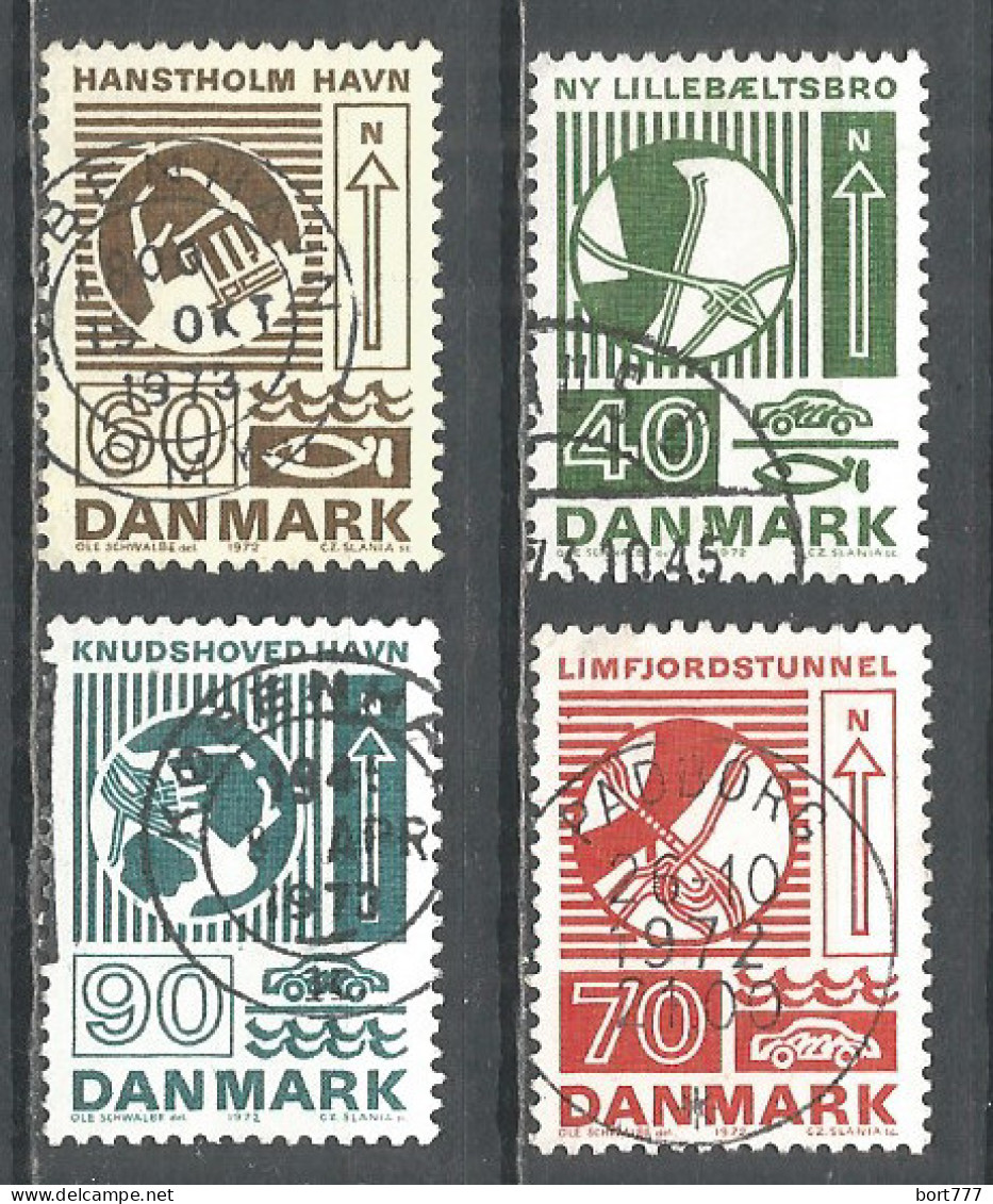 Denmark 1972 Year Used Stamps   - Used Stamps