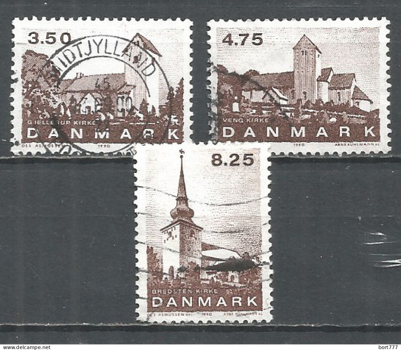 Denmark 1990 Year Used Stamps  - Usati