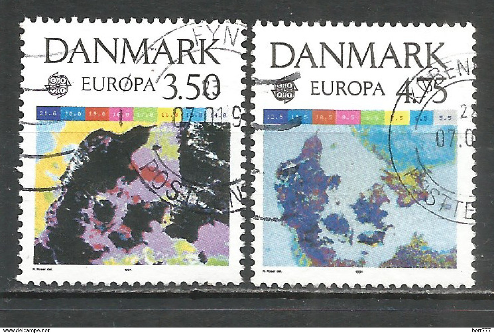 Denmark 1991 Year Used Stamps  Europa Cept - Gebraucht