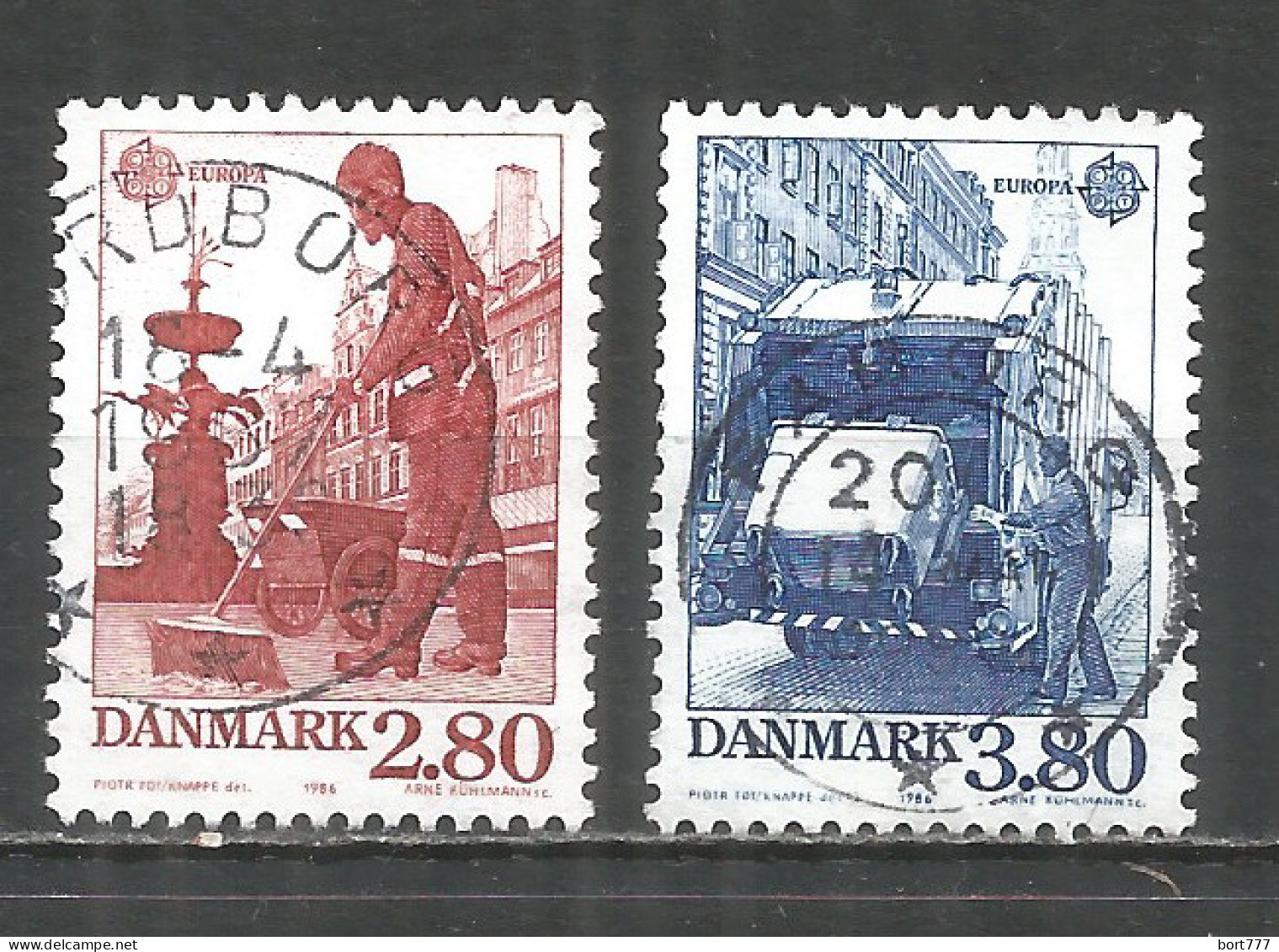 Denmark 1986 Year Used Stamps  Europa Cept - Used Stamps