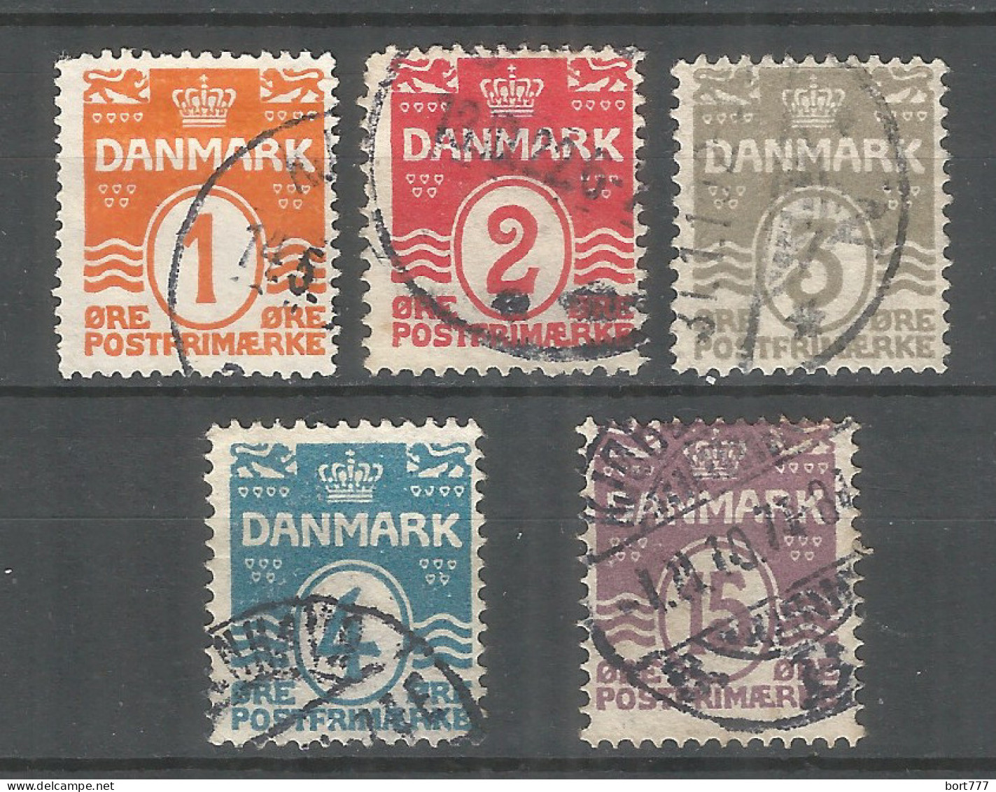 Denmark 1905/07 Years Used Stamps  - Gebruikt