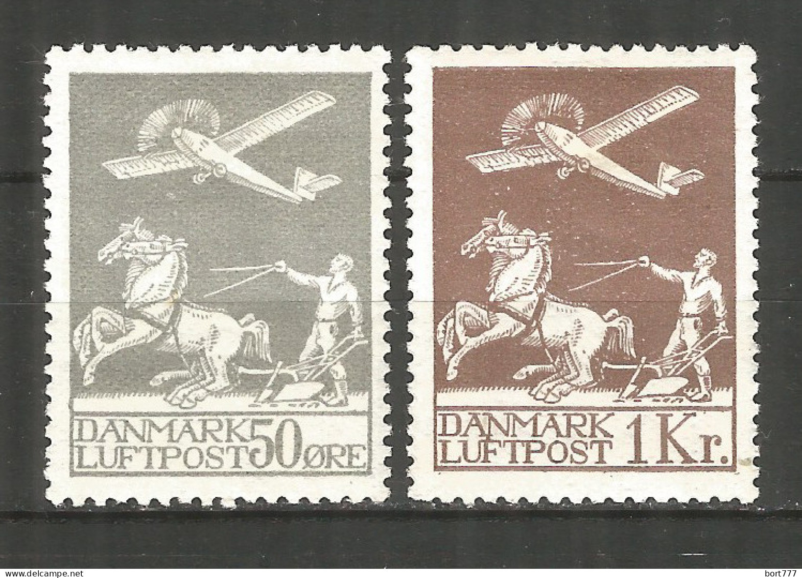 Denmark 1909 Year Mint Stamps  ( MLH ) Mi.# 180-181 - Nuovi