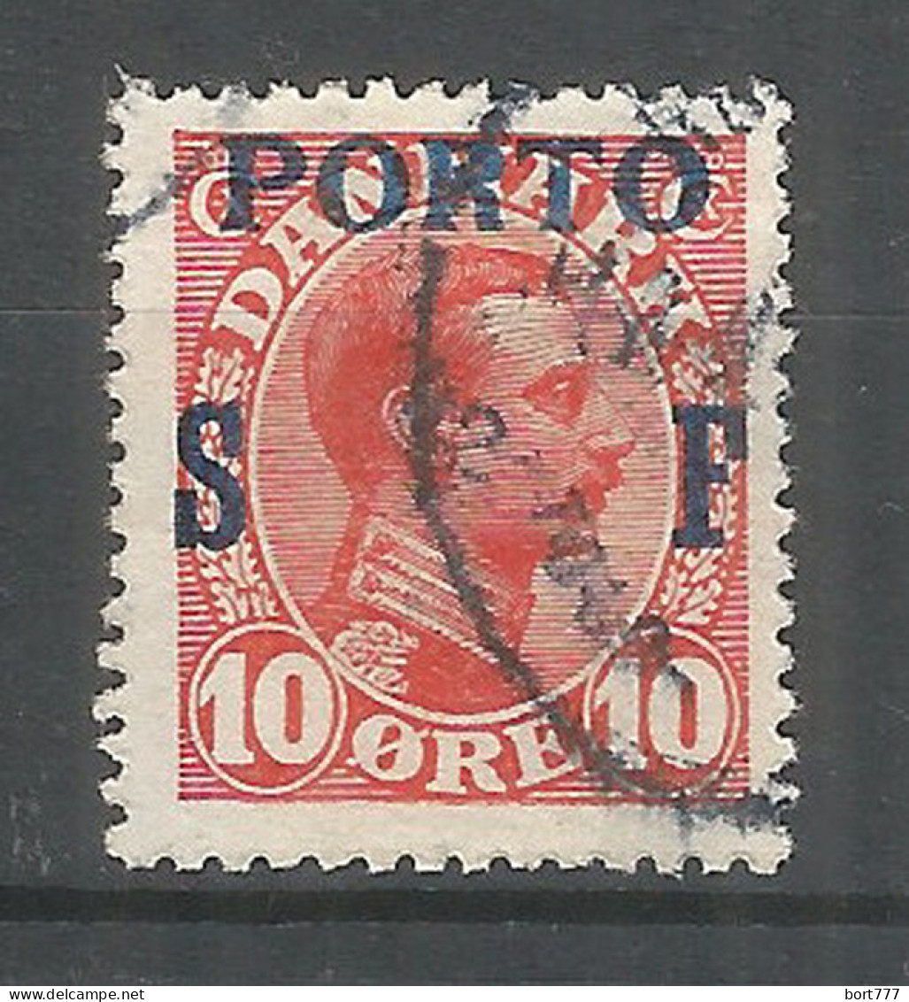 Denmark 1921 Year Used Stamp Mi # porto 08 - Portomarken