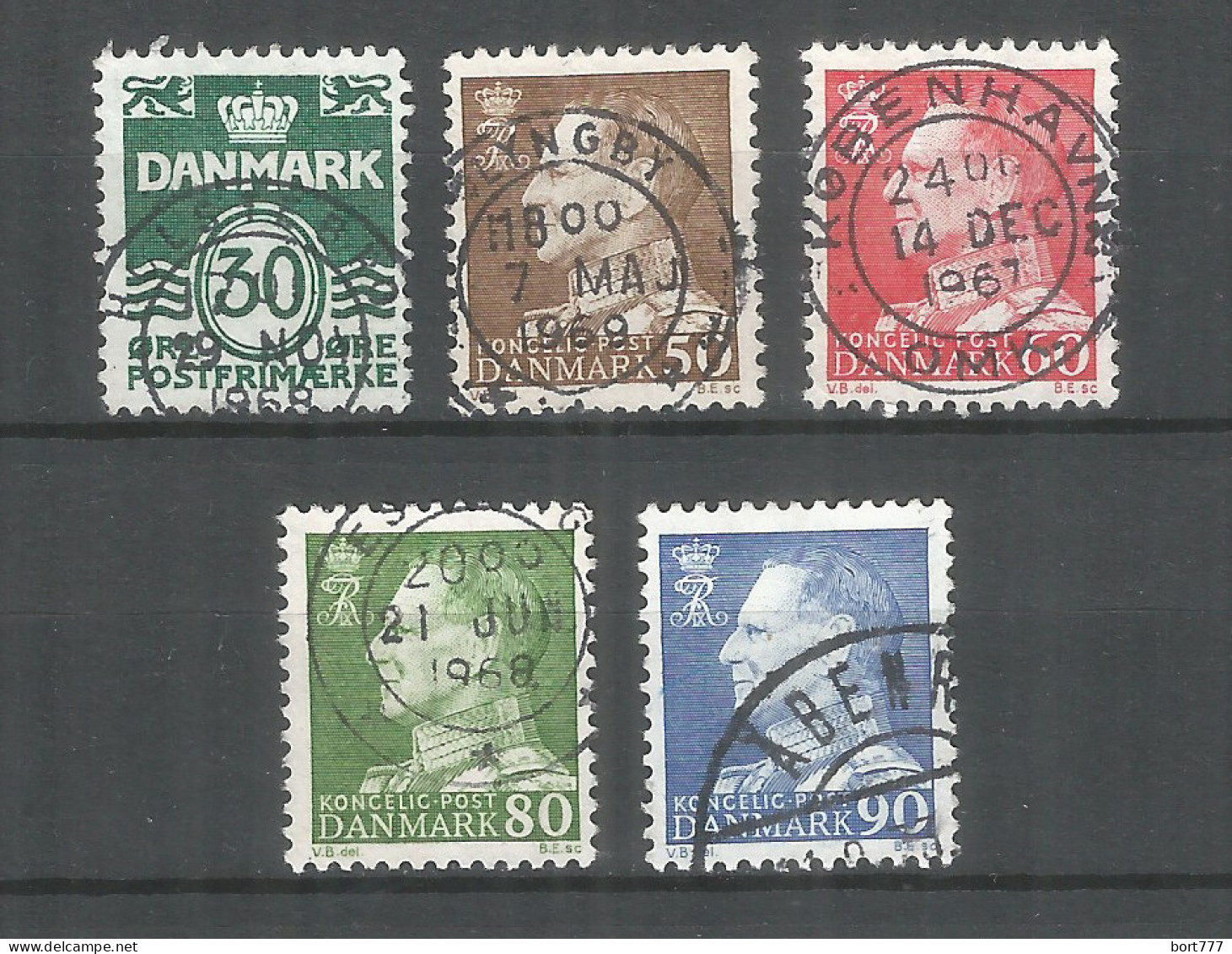 Denmark 1967 Year Used Stamps  Mi # 456-460 - Gebraucht