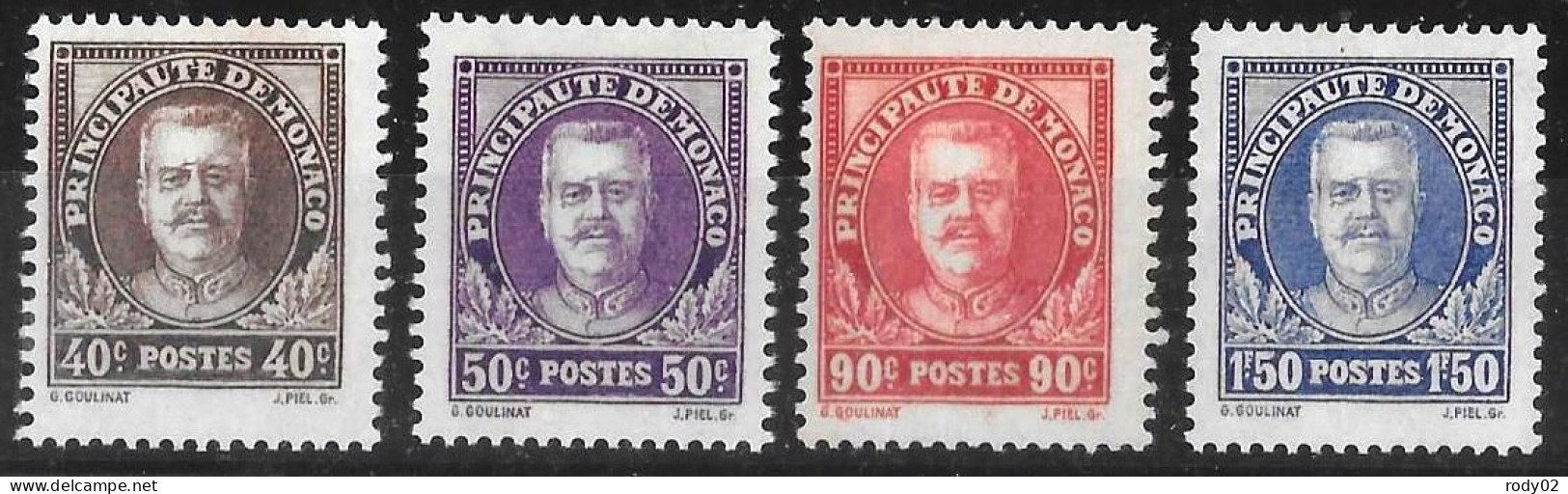 MONACO - N° 115 A 118 - NEUF* - Unused Stamps