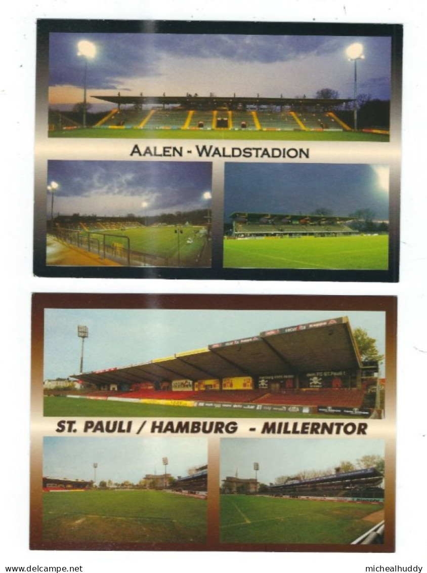 2 POSTCARDS WORLD STADIUMS   GERMANY  HAMBURG/ AALEM - Stades