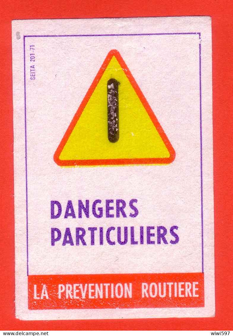 ÉTIQUETTE DE BOÎTE D'ALLUMETTES - DANGERS PARTICULIERS - Boites D'allumettes - Etiquettes