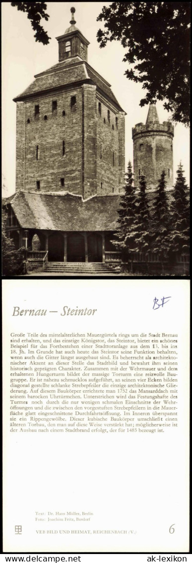 Sammelkarte Bernau Bei Berlin Steintor - Chronikkarte 1963 - Bernau
