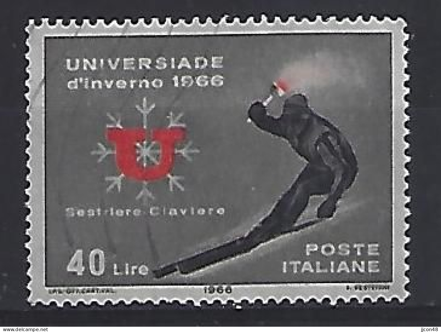 Italy 1966  Universiade Im Wintersport  (o) Mi.1198 - 1961-70: Oblitérés