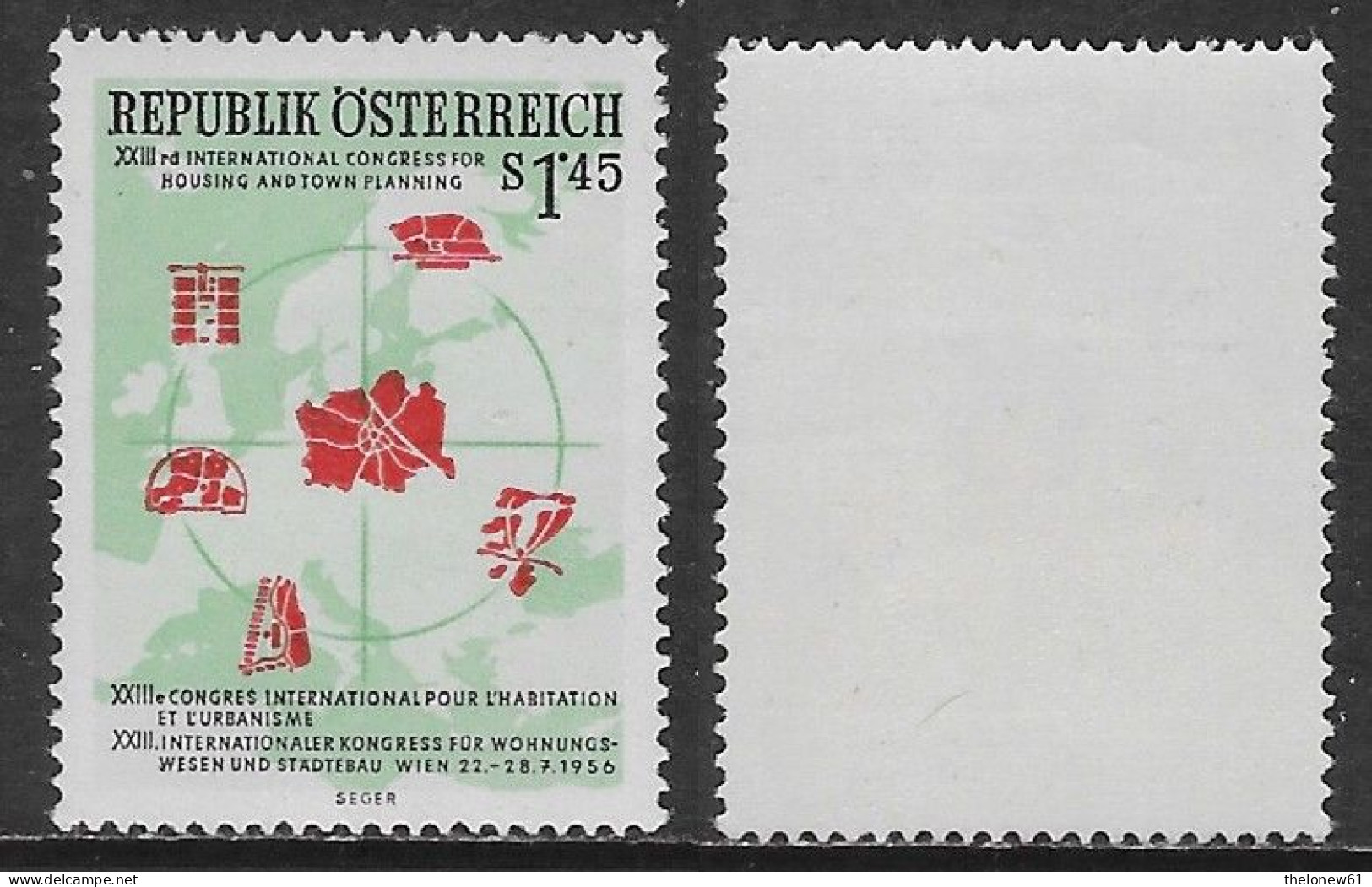 Austria Österreich 1956 Urban Planning Mi N.1027 MNH ** - Unused Stamps