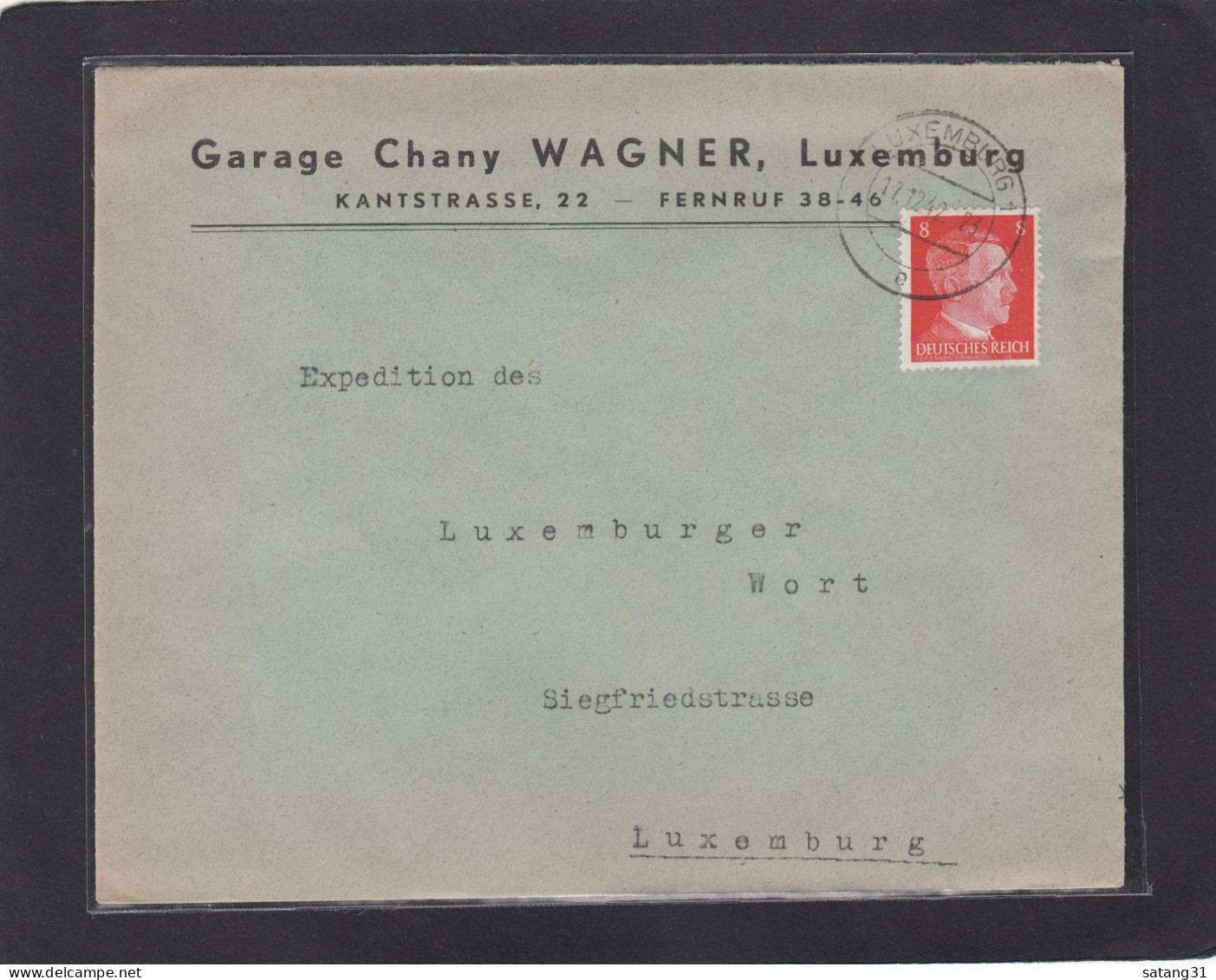 GARAGE CHANY WAGNER, LUXEMBURG. - 1940-1944 Ocupación Alemana