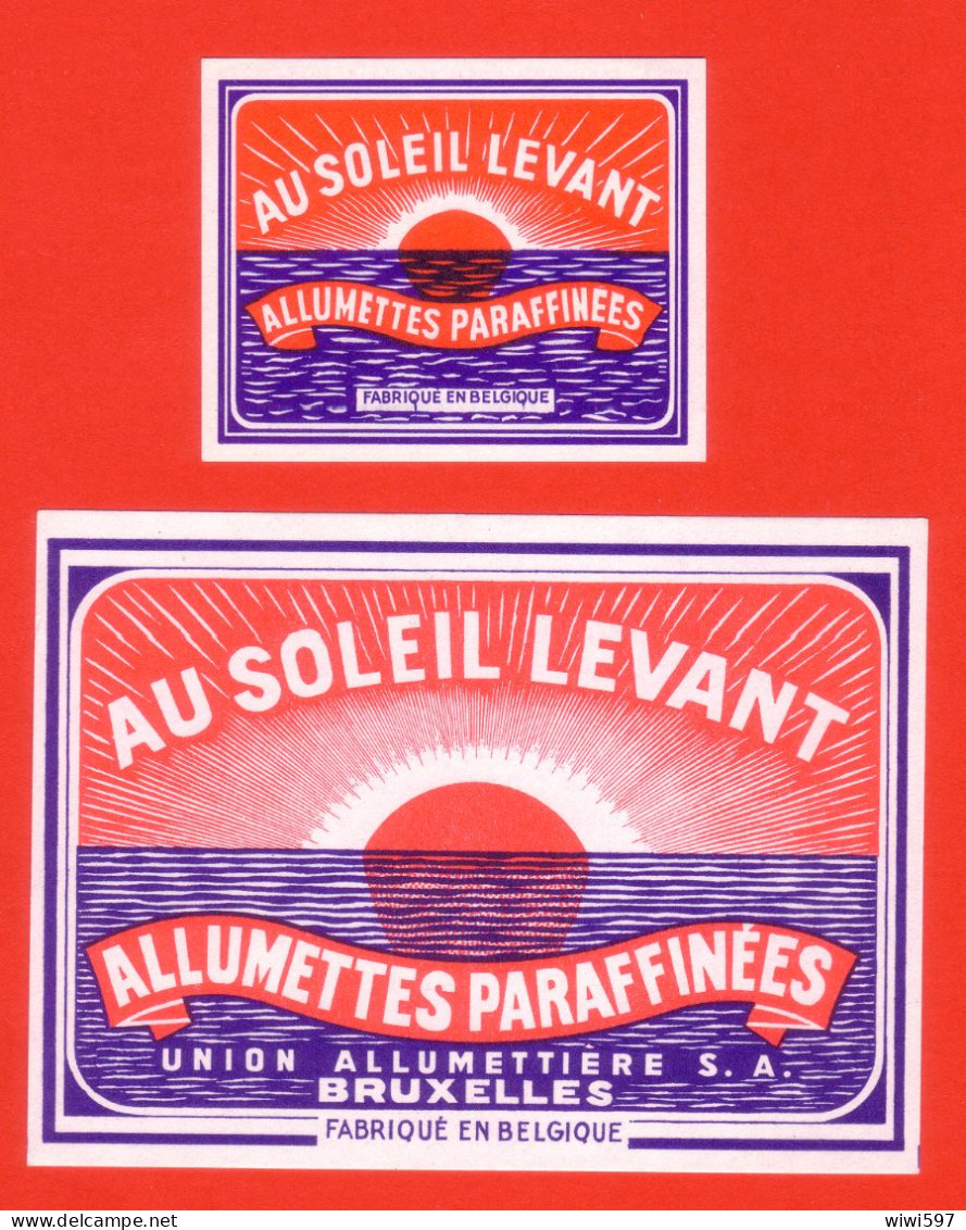 ÉTIQUETTES DE BOITE D'ALLUMETTES - AU SOLEIL LEVANT + EPT - Boites D'allumettes - Etiquettes