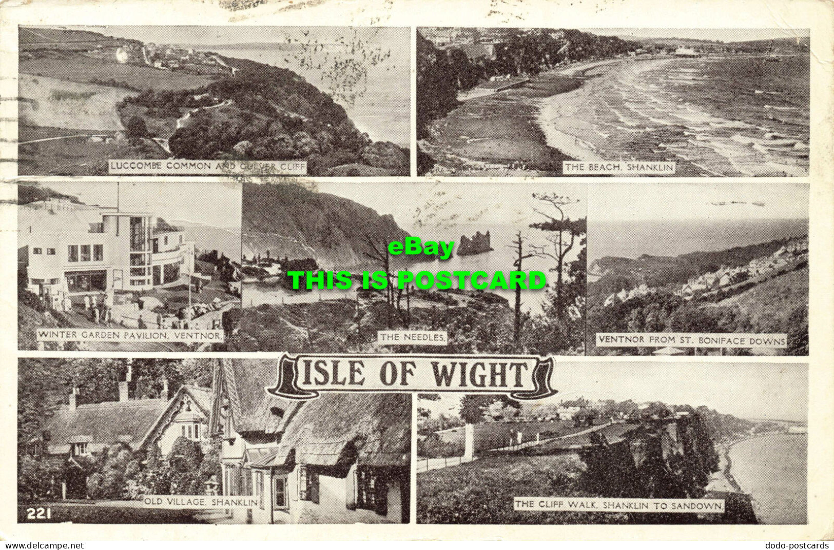 R606694 221. Isle Of Wight. 1952. Multi View - World