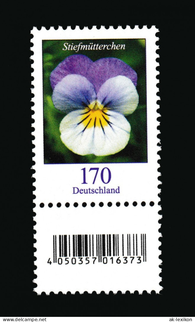 BRD/Bund MiNR. 3473 Stiefmütterchen EANSteg Rückseitennummer - Unused Stamps