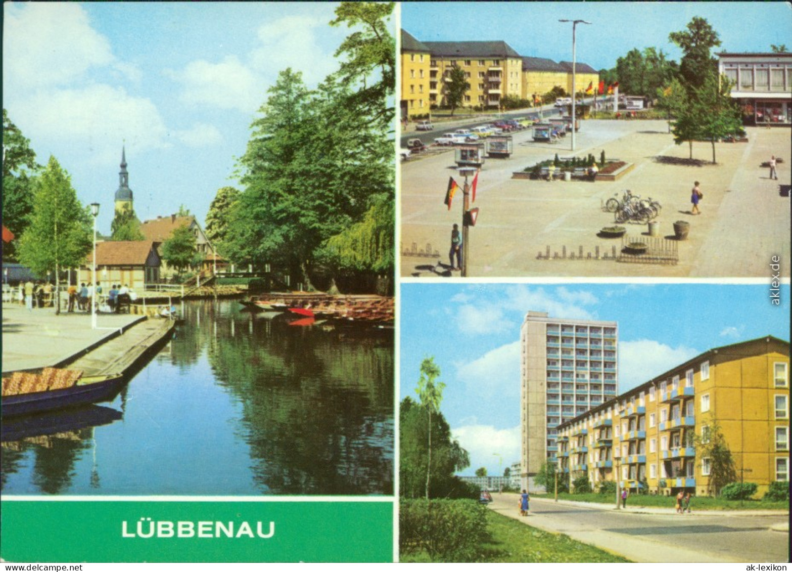 Lübbenau (Spreewald) Lubnjow 3 Bild - Straße Der Jugend - Roter Platz 1980 - Lübbenau