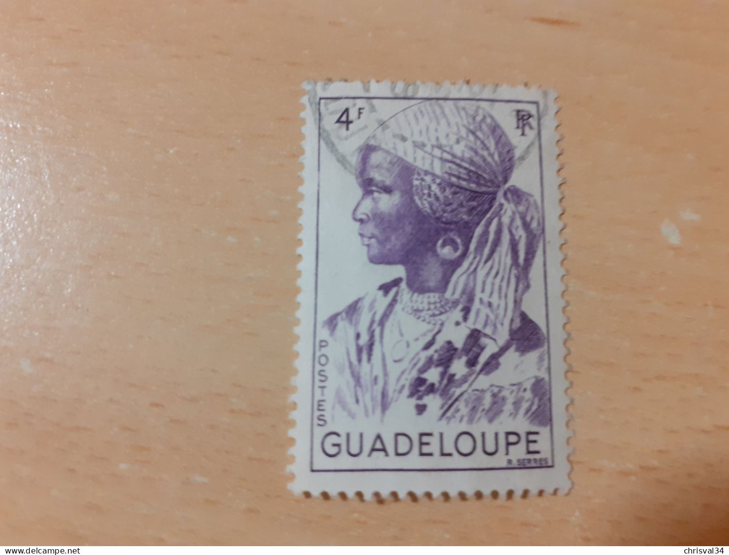 TIMBRE   GUADELOUPE       N  206    COTE  1,25   EUROS  OBLITERE - Gebruikt