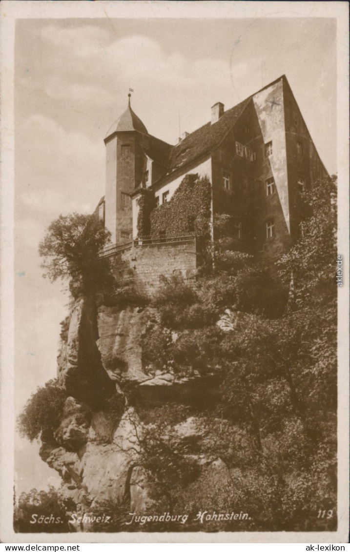 Hohnstein (Sächs. Schweiz) Burg Hohnstein (Sächsische Schweiz) - Jugendburg 1927 - Hohnstein (Saechs. Schweiz)