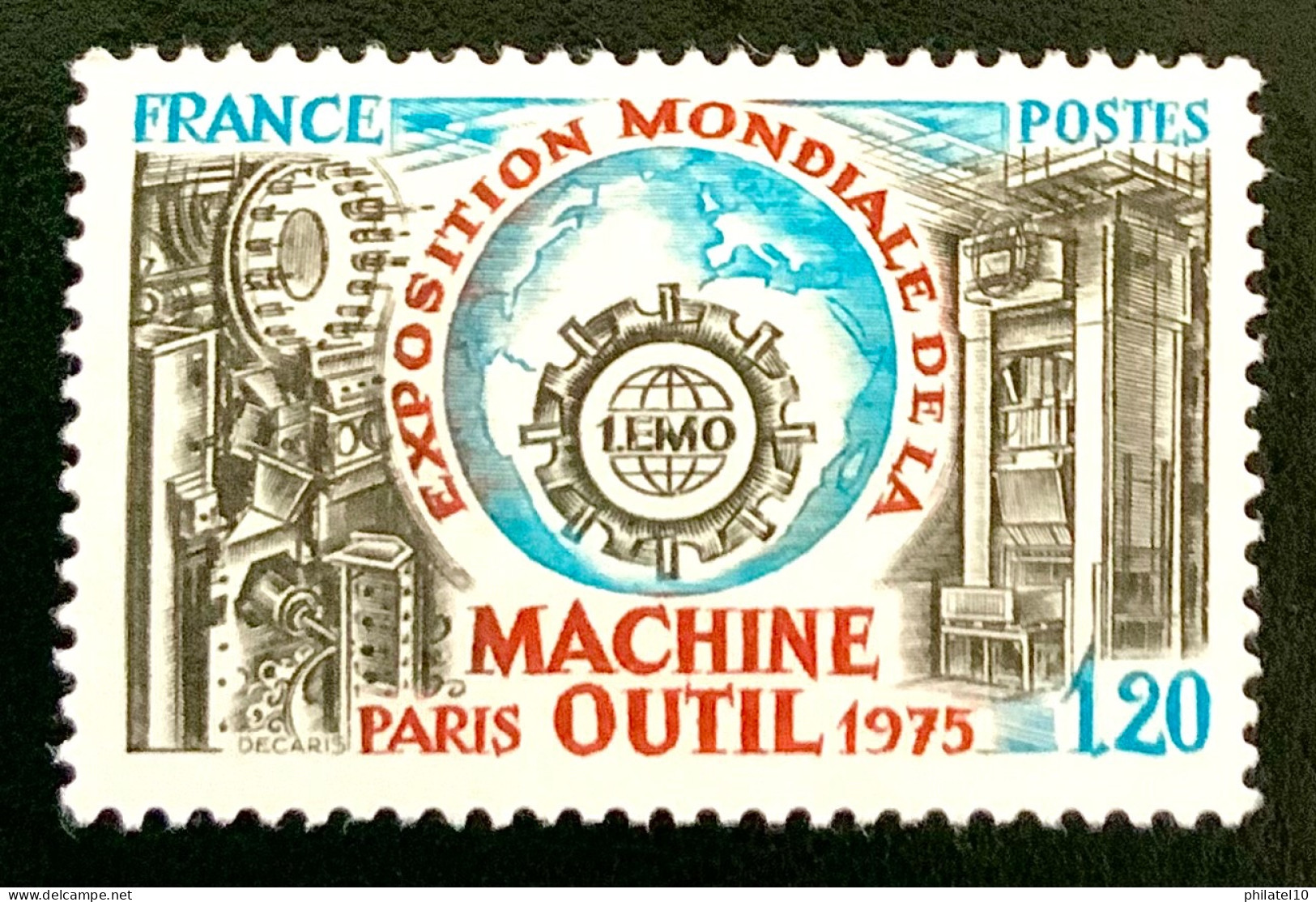 1975 FRANCE N 1842 EXPOSITION MONDIALE DE LA MACHINE OUTIL PARIS 1975 1.EMO - NEUF** - Unused Stamps