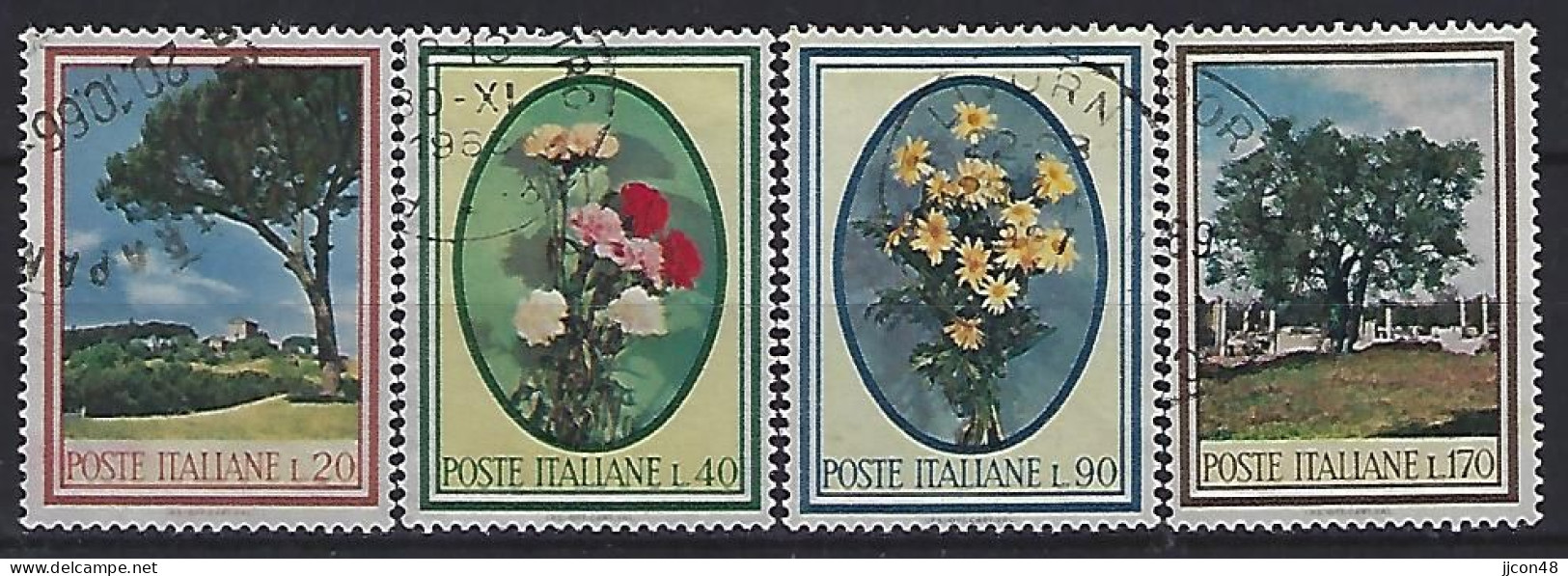 Italy 1966  Flora  (o) Mi.1206-1209 - 1961-70: Oblitérés