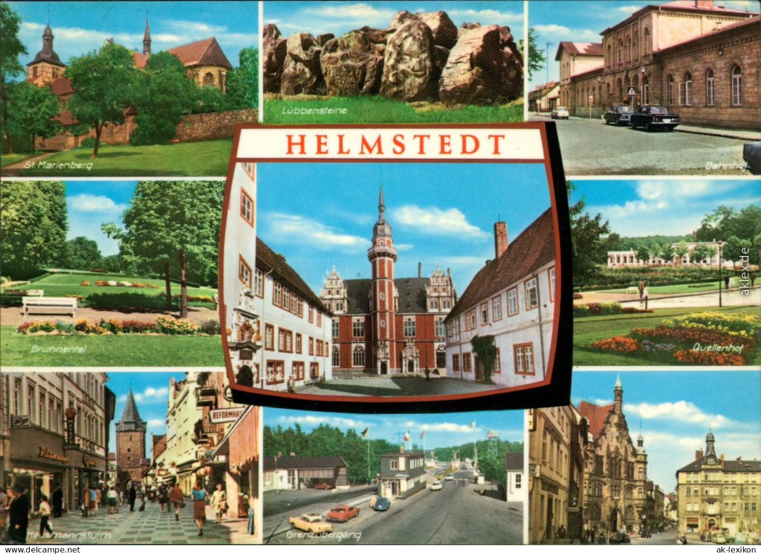 Helmstedt St. Marienberg, Hausmannsturm, Grenzübergang, Bahnhof, Quellenhof 1973 - Helmstedt